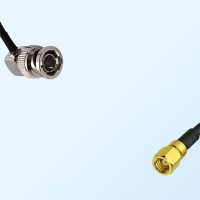 75Ohm BNC Male Right Angle - SMC Female Cable Assemblies