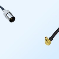 75Ohm MMCX Male Right Angle - BNC Female Cable Assemblies