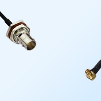75Ohm BNC Bulkhead Female with O-Ring - MCX Male R/A Cable Assemblies