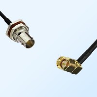 75Ohm BNC Bulkhead Female with O-Ring - SMA Male R/A Cable Assemblies
