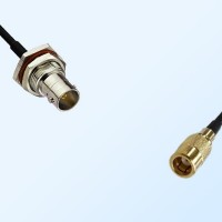 75Ohm BNC Bulkhead Female with O-Ring - SMB Female Cable Assemblies