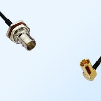 75Ohm BNC Bulkhead Female with O-Ring - SMB Female R/A Cable