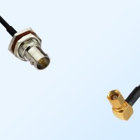 75Ohm BNC Bulkhead Female with O-Ring - SMC Female R/A Cable