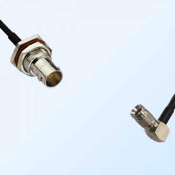 75Ohm BNC Bulkhead Female with O-Ring - 1.0/2.3 DIN Male R/A Cable