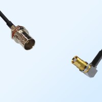 75Ohm BNC Front Mount B/H Female - 1.6/5.6 DIN B/H Female R/A Cable