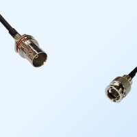 75Ohm Mini BNC Male - BNC Front Mount O-Ring Bulkhead Female Cable