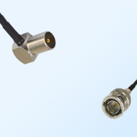 75Ohm DVB-T TV Male Right Angle - BNC Male Cable Assemblies