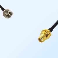 75Ohm F Male - SMA Bulkhead Female Jumper Cable