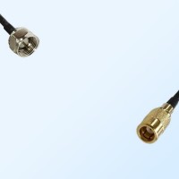 75Ohm F Male - SMB Female Jumper Cable