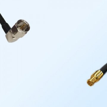 75Ohm F Male Right Angle - MCX Male Jumper Cable