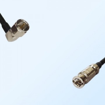 75Ohm HD-BNC/Micro BNC/Ultra Tiny BNC Male - F Male R/A Cable