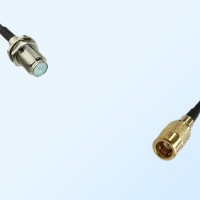 75Ohm F Bulkhead Female - SMB Female Jumper Cable