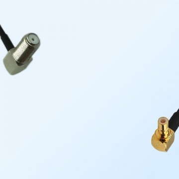 75Ohm F Bulkhead Female R/A - SMB Male R/A Jumper Cable