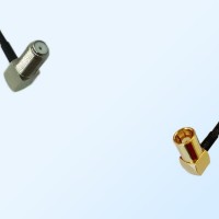 75Ohm F Bulkhead Female R/A - SMB Female R/A Jumper Cable