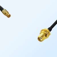75Ohm MCX Male - SMA Bulkhead Female Jumper Cable