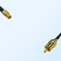 75Ohm MCX Male - RCA Male Jumper Cable