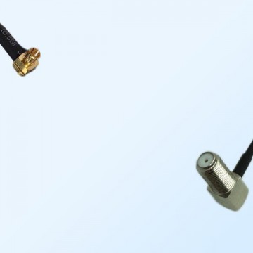 75Ohm MCX Male R/A - F Bulkhead Female R/A Jumper Cable