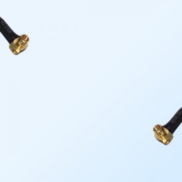 75Ohm MCX Male Right Angle - MCX Male Right Angle Jumper Cable