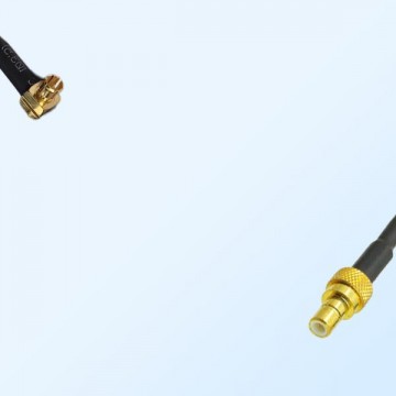 75Ohm MCX Male Right Angle - SMB Male Jumper Cable