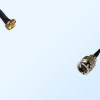 75Ohm Mini BNC Male - MCX Male Right Angle Cable Assemblies