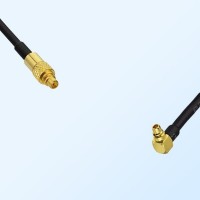 75Ohm MMCX Male - MMCX Male Right Angle Cable Assemblies