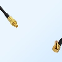 75Ohm MMCX Male - SMB Male Right Angle Cable Assemblies