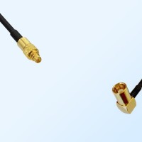 75Ohm MMCX Male - SMB Female Right Angle Cable Assemblies