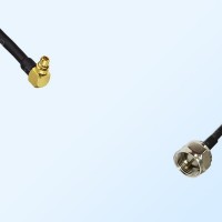 75Ohm MMCX Male Right Angle - F Male Cable Assemblies