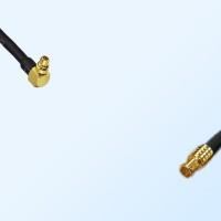 75Ohm MMCX Male Right Angle - MCX Male Cable Assemblies
