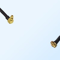 75Ohm MMCX Male Right Angle - MCX Male Right Angle Cable Assemblies