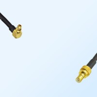 75Ohm MMCX Male Right Angle - SMB Male Cable Assemblies