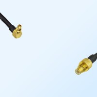 75Ohm MMCX Male Right Angle - SMC Male Cable Assemblies