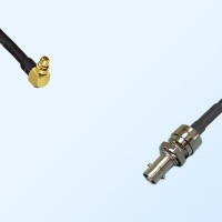 75Ohm HD-BNC/Micro BNC Bulkhead Female - MMCX Male R/A Cable
