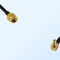 75Ohm SMA Male - SMB Male Right Angle Jumper Cable