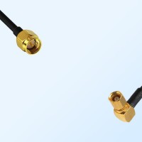 75Ohm SMA Male - SMC Female Right Angle Jumper Cable