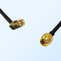 75Ohm SMA Male Right Angle - SMA Male Jumper Cable