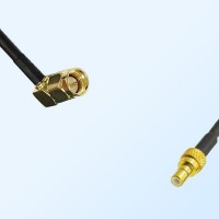 75Ohm SMA Male Right Angle - SMB Male Jumper Cable