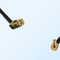75Ohm SMA Male Right Angle - SMB Male Right Angle Jumper Cable