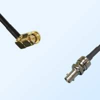 75Ohm HD-BNC/Micro BNC Bulkhead Female - SMA Male R/A Cable
