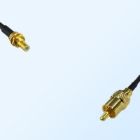 75Ohm SMB Bulkhead Male - RCA Male Cable Assemblies