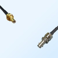 75Ohm HD-BNC/Micro BNC Bulkhead Female - SMB Bulkhead Male Cable