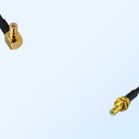 75Ohm SMB Male Right Angle - SMB Bulkhead Male Cable Assemblies