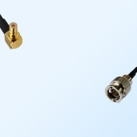 75Ohm Mini BNC Male - SMB Male Right Angle Cable Assemblies