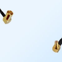 75Ohm SMB Female Right Angle - SMB Male Right Angle Jumper Cable