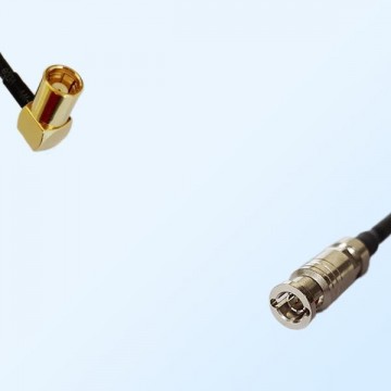75Ohm HD-BNC/Micro BNC/Ultra Tiny BNC Male - SMB Female R/A Cable