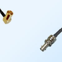 75Ohm HD-BNC/Micro BNC Bulkhead Female - SMB Female R/A Cable