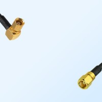 75Ohm SMC Female Right Angle - SMC Female Jumper Cable