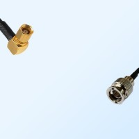 75Ohm Mini BNC Male - SMC Female Right Angle Cable Assemblies