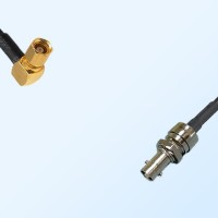 75Ohm HD-BNC/Micro BNC Bulkhead Female - SMC Female R/A Cable