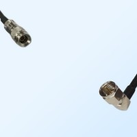 75Ohm 1.0/2.3 DIN Male to F Male Right Angle Jumper Cable